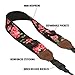 TrueSHOT Digital Camera Neck Strap with Accessory Storage Pockets & Floral Pattern Design - by USA Gear - Works With Nikon Coolpix L340 , D3300 , D7200 and More Nikon Cameras