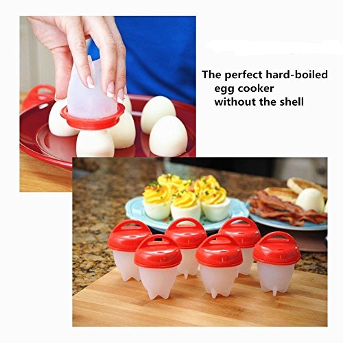Yamissi Egg Cooker Hard, Egg Cooker,6PCS Silicone egglettes Egg Cookers Hard Without the Shell,Egg Cups,Egg Poachers,AS… 5 Yamissi Egg Cooker Hard, Egg Cooker,6PCS Silicone egglettes Egg Cookers Hard Without the Shell,Egg Cups,Egg Poachers,AS… - Image 6