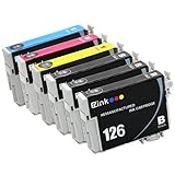 E-Z Ink (TM) Remanufactured Ink Cartridge Replacement For Epson 126 (3 Black, 1 Cyan, 1 Magenta, 1 Yellow) 6 Pack