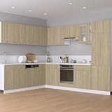 vidaXL Corner Bottom Cabinet Sonoma Oak 75.5x75.5x80.5cm Engineered Wood view 2