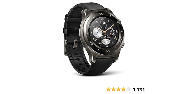 Huawei Watch 2 Classic Smartwatch - Ceramic Bezel- Black Leather Strap(US  Warranty): Smartwatches: Amazon.com.au