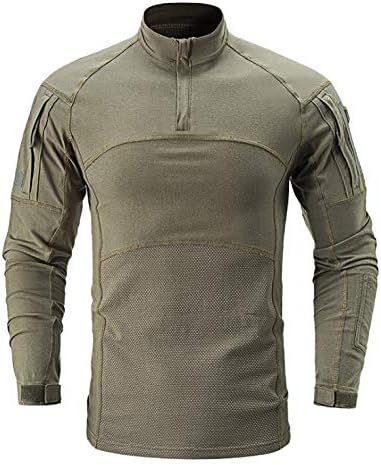 Gopune メンズ コンバットシャツ タクティカルシャツ 迷彩シャツ アウトドアシャツ ミリタリーシャツ 長袖 Tシャツ アウトドア スポーツ マルチカム 戦闘服 サバゲー装備