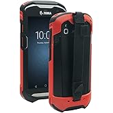 Protective Cover Bumper Case Rugged Boot with Hand Strap for Zebra TC51 TC510K TC52 TC56 TC57 (Red)