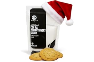 The Sugar Lab Confectioners Sugar - White Extra Coarse Con AA Sugar Crystals for Baking and Cupcake Decorations - 2 Pounds - Excellent for Decorating Cookies & Candy - Great for Bakeries