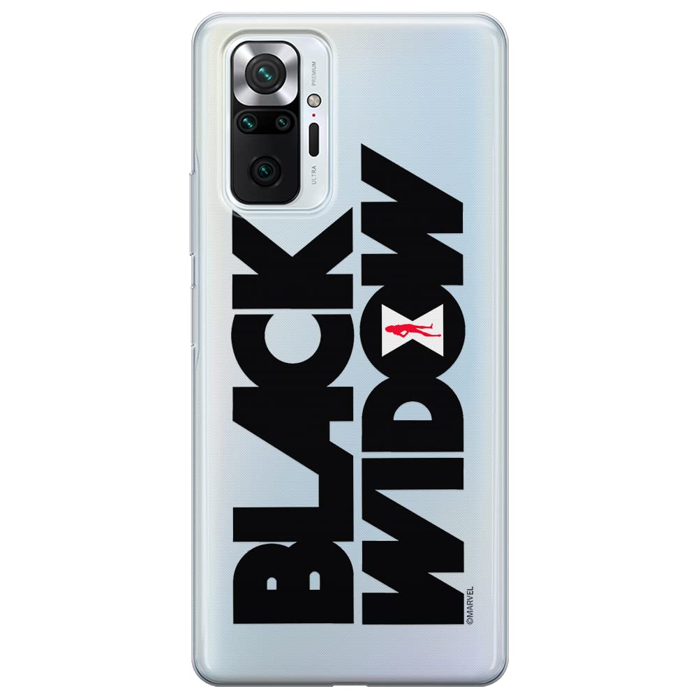 ERT GROUP mobile phone case for Xiaomi REDMI NOTE 10 PRO original and officially Licensed Marvel pattern Black Widow 011 optimally adapted to the shape of the mobile phone, partially transparent