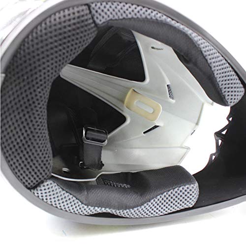 WUPYI Youth Kids Motocross Helmets Offroad Helmet Gloves Goggles DOT Certification Motocross Helmet Motorcycle ATV Dirt Bike (Fashion 1 L)
