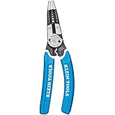 Klein Tools K12065CR Wire Stripper / Cutter / Crimper Tool, Made in USA, for Cutting, Stripping, Crimping, Twisting (8-18 AWG