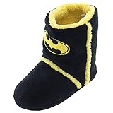 DC Comics Women's Batman Black Fleece Bootie Slippers