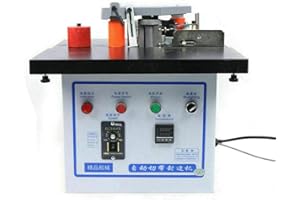 YIYIBYUS Woodworking Edge Bander Banding Machine Portable Edge Bander Curve Straight Edge Banding Machine With Speed Control 0-7m/min (110V, Adjustable speed) Double Side Coating Glue Edge Bander 1200W