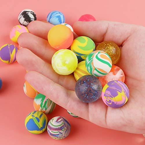 HAKACC Flummis, 50 Stück 25mm Flummis Springball Gummiball Hüpfball Mitgebsel Tombola Kindergeburtstag