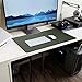 Desk Pad Mouse Pad ATailorBird - 31.5 x15.7x 0.08 Inches Non-Slip PU Leather Protective Desk Pad Laptop Mat Gaming Writing Mat for Laptop PC Keyboard Office Home Dual-Sided(Green and Gray)