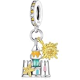 ZURWTCH Lighthouse Dangle Charm Fit Women Bracelet Necklaces Fashion Gifts 925 Sterling Silver DIY Jewelry