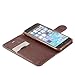 Fosmon CADDY-JEANS Leather Folio Wallet Stand Case for Apple iPhone 6/6s (4.7”) (Dark Blue)