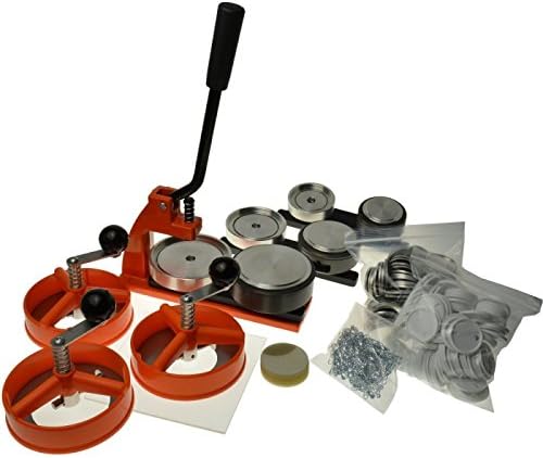 ebadges ‘Micro’ Badge Maker Multi Pack, Choice of 3 Dies (Available in Sizes 25, 38, 45, 58 & 77mm) with 750 Components and Circle Cutters