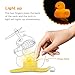 Bike Bells Lovely Duck Bicycle Horns Silicone Elasticity Belt Easily Install Bike Horns for Kids Sport Outdoor Cute Cycling Bell with LED Light