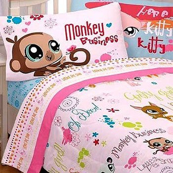 Hasbro Littlest Pet Shop Full Sheet Set Littlest Lane Amazon Co