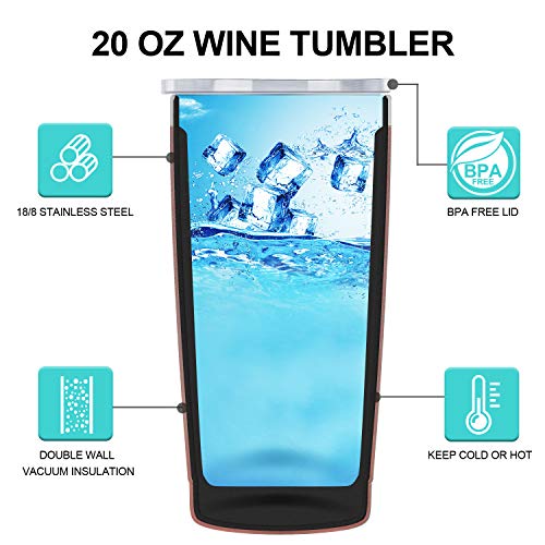 This is Probably Vodka Tumbler - Vodka Gifts for Women - Funny Birthday Wine Lovers Gifts Ideas for Best Friend, Mom, Daughter, Grandma, Nana, Her - LEADO 20oz Tumbler Travel Mug Stemless Sippy Cup