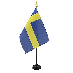 AZ FLAG - Sweden Table Flag 4'' x 6'' - Swedish