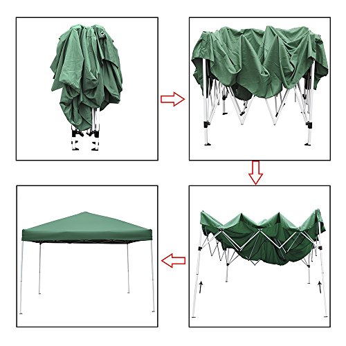 image for Green Garden Pop up Canopy Tent - 10 x 10 UV Proof Party Tent Outdoor 
