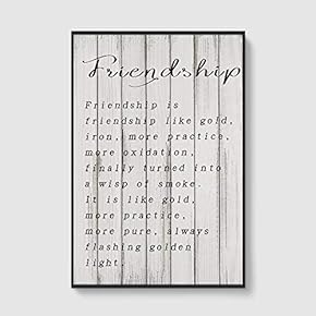 SIGNFORD Framed Canvas Home Artwork Decoration Vintage Wood...