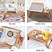 Nakey Laptop Desk Table Adjustable Bamboo Foldable Lapdesk Breakfast Serving Bed Tray w’ Tilting Top Drawer (lapdesk)thumb 1