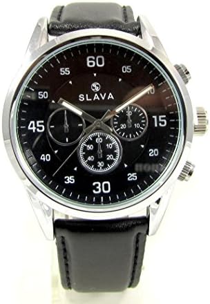 Slava wrist mens watch AU Gold plated Quartz casual watch SL10158