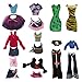 UCanaan Doll Clothes and Accessories for Monster high Dolls Includes 10 Sets Handmade Clothes