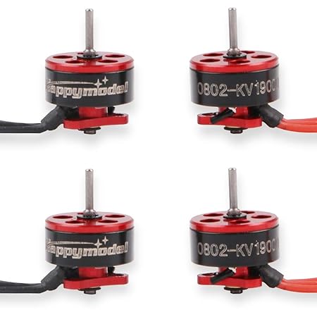 RCruning 4pcs 0802 19000KV Brushless Motoren 1-2S SE0802 Micro Drone Motor für Micro FPV Racing Drone wie Snapper7 Beta65X