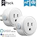 Smart Plug, Mini Wi-Fi Socket Outlet Works with Alexa Echo Compatible with Google Home Assistant IFTTT, Remote Control Your Devices from Anywhere, Energy Saving No Hub Required, 2 Pack
