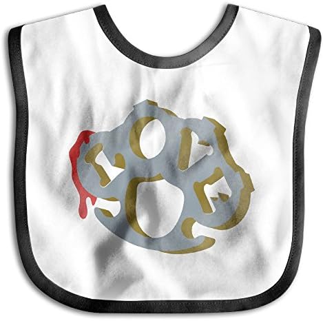 Brass Knuckles With The Letters LOVE Cotton Infant Kids Adjustable Boys Girls Baby Pinafore Pinny Baby-unisex