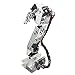 Aideepen ROT3U 6DOF Aluminium Robotic Arm Kit Silver Mechanical Robotic Clamp Claw Without Servo