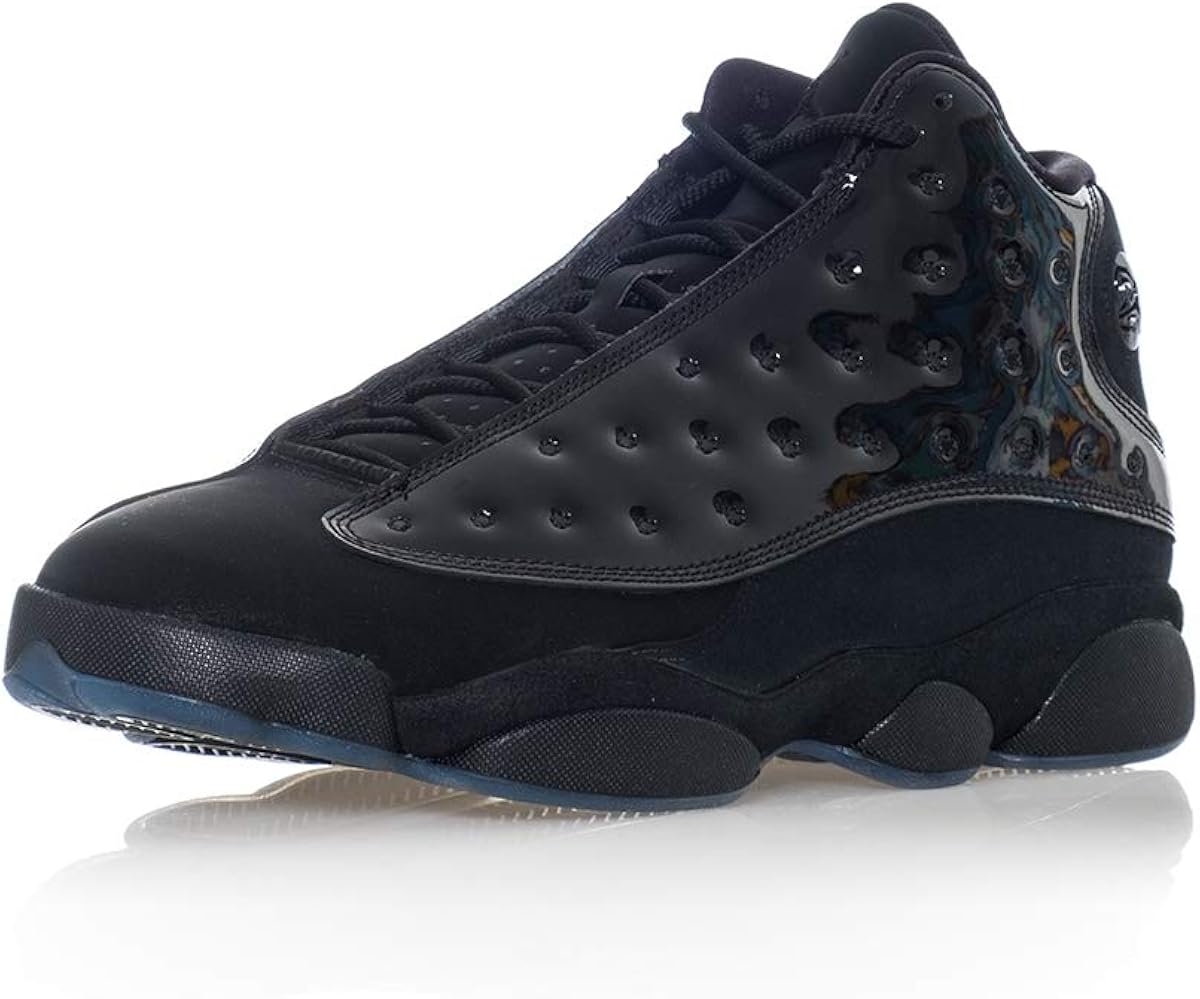 jordan 13 all black leather