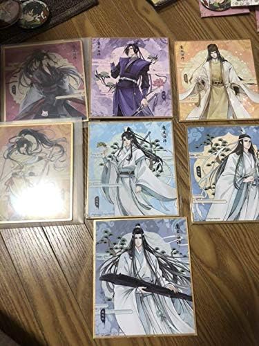 公式公式グッズ魔道祖師 色紙魏無羨 藍忘機 金光瑤 金凌 藍曦臣 藍絲追