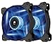 Corsair Air Series AF120 LED Quiet Edition High Airflow Fan Twin Pack - Blue
