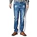 DWG Men's 101 Classic Relaxed Straight Loose Jean 5 Pocket Denim (34W x 32L, Mid Shade)