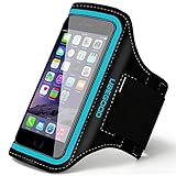 Ubegood Sports Armband, iPhone 6s Armband for Running Jogging Case Cover with Adjustable Velcro Strap & Key Pocket also fits iPhone 6S/6/5S/5/5C, Galaxy S6 edge/S6/S5/S4 (blue)
