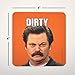 Joybomb Gift Co. Clean Dirty Dishwasher Magnet - Ron Swanson - Waterproof UV Coating - Made in The USA