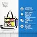 EliteBags Deluxe Clear Tote Bag w/Zipper and Shoulder Straps 12x12x6