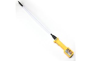 SZ·YULI Hot Shot Livestock Prod Electric Cattle Prod for Cow, Goat, Pig, Dog, 41.3'' Rechargeable Hot Shot Animal Prod with Bttery Indicator & LED Light, Waterproof Cattle Prod with Flexible Shaft