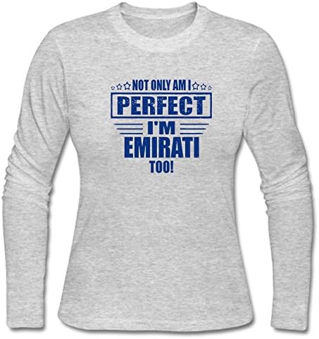 WJINX Women's Not Only Am I Perfect I'm Emirati Too Long Sleeve T-Shirt