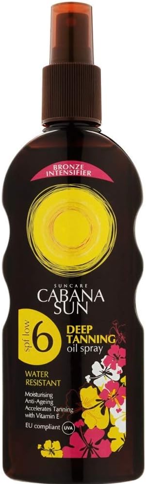 Cabana Sun CABANA Deep Tanning Oil Spray SPF6-200 ml, 200 ml (Pack of 1)