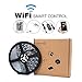 LED Light Strip Kit，Super Bright 16.4ft SMD 5050 RGB 300 Light Strips UL Listed 12V5A Power Adapter + Wi-Fi Controller +24 Key Remote