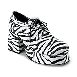 Funtasma by Pleaser Men's Jazz-02 Platform Oxford,Zebra fur,Medium/10-11 M US