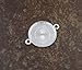 20 Deannassupplyshop Connector Circle Pendant Trays - Silver Color - 1 Inch - 25mm - Pendant Blanks Cameo Bezel Settings Photo Jewelry - Custom Jewelry Making - 1