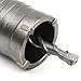 Carbide Steel Wall Hole Saw, Dia 40mm SDS Plus Shank Drill Bit Cutter for Brick Concrete Cement Stone Connecting Rod with Wrench DIY Drilling Tools