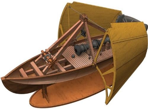 Elenco Leonardo Da Vinci Ship Cannon with Shield