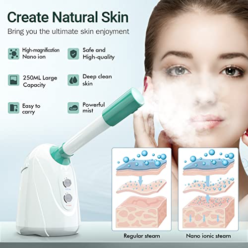 Facial Steamer, Kingsteam Hot and Cool Face Steamer with Stronger Steam