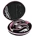co2CREA Hard Travel Case Replacement for Matte Finish Premium Rechargeable Wireless Bluetooth Over Ear Headphones Foldable Headset (Black Case + Pink Zipper)