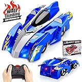 Remote Control Car Gravity Defying RC Car Race Car Toys for Floor and Wall or Glass, 360°Rotating Stunt Rechargeable High-Speed Vehicle with LED Lights, Wall Climbing Car RC Cars for Kids and Adults