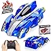 Remote Control Car Gravity Defying RC Car Race Car Toys for Floor and Wall or Glass, 360°Rotating Stunt Rechargeable High-Speed Vehicle with LED Lights, Wall Climbing Car RC Cars for Kids and Adults